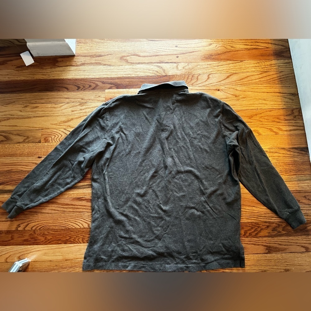 Polo Ralph Lauren Long Sleeve Loden Green Cotton Shirt Size XL - Picture 9 of 9